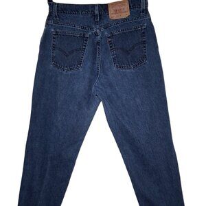 Vintage Levis 551 Jeans Women Size 14 Med Relaxed Fit Tapered Leg Blue Denim